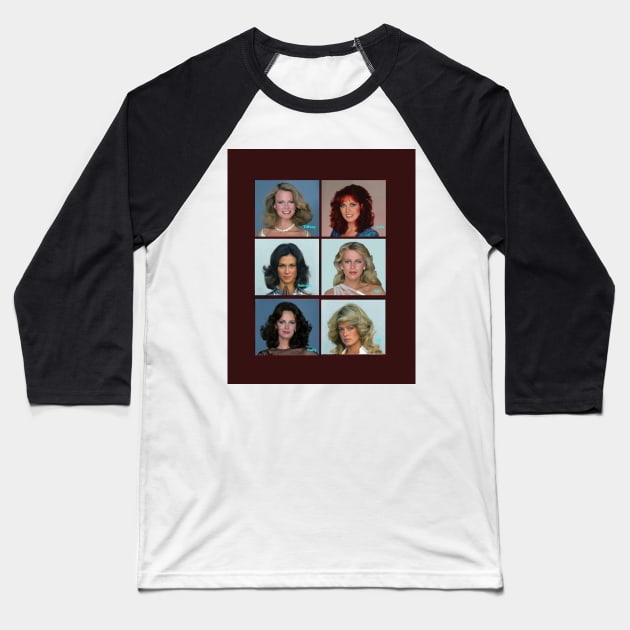 Charlies angels Baseball T-Shirt by fonchi76